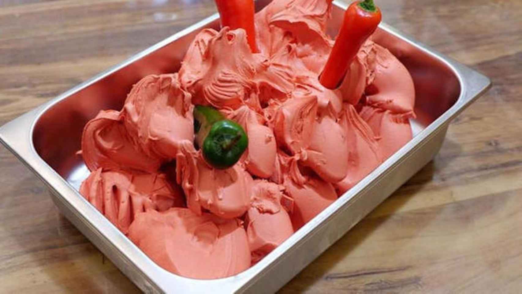 Una foto del helado más picante del mundo