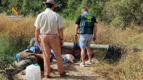 Agentes en una investigación en el que desviaban litros de agua GUARDIA CIVIL
