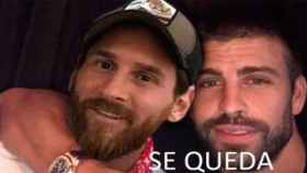 Un meme de un usuario de Twitter sobre el adiós de Messi