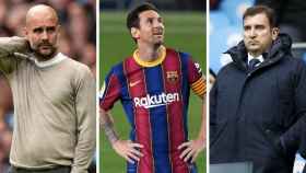 Guardiola, Messi y Soriano en un fotomontaje / Culemanía