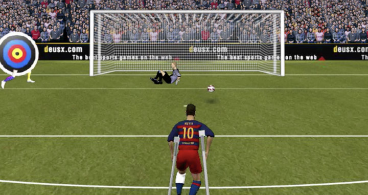 Una imagen del videojuego de Messi / minijuegos.com
