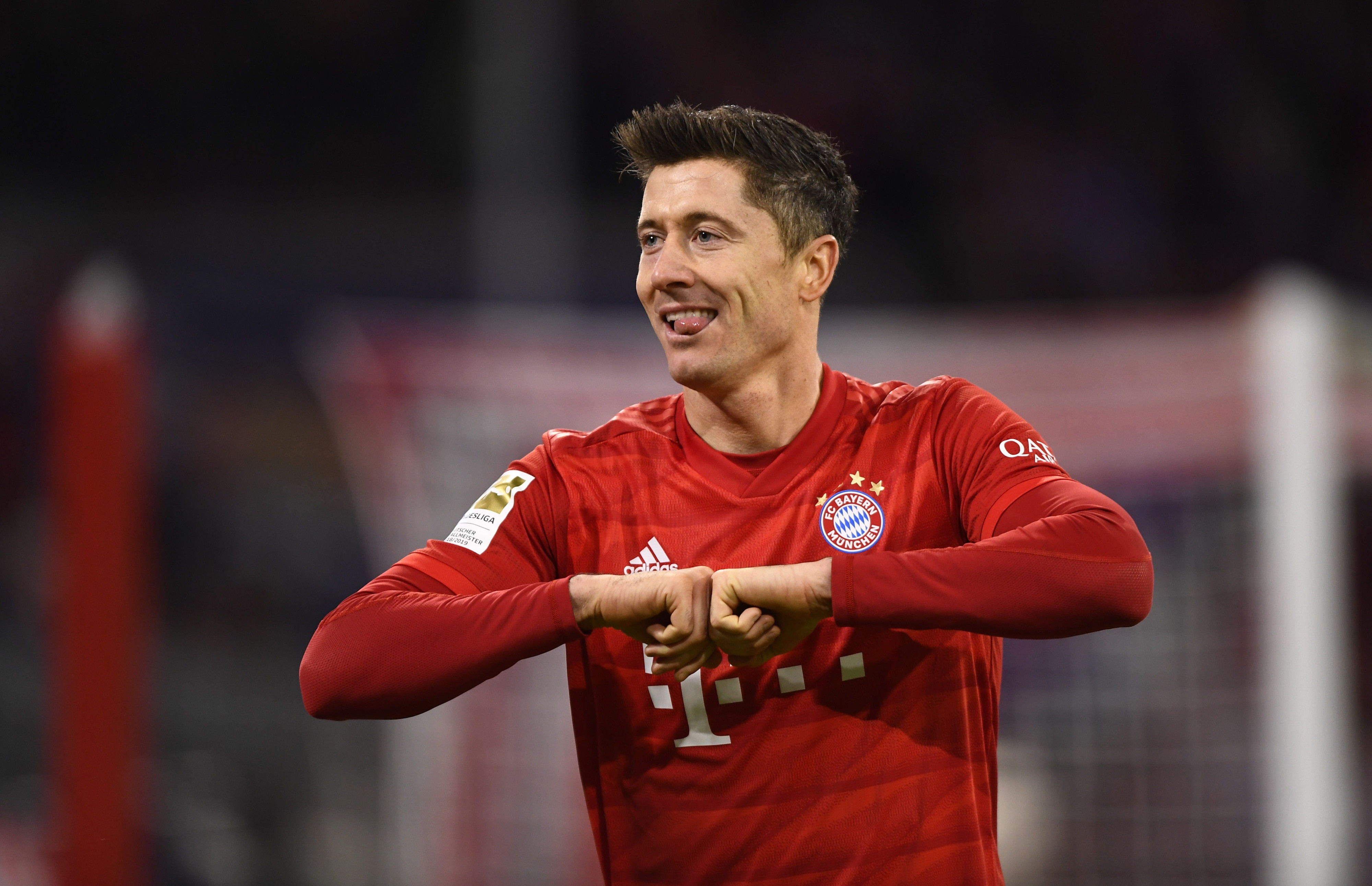 Robert Lewandowski celebra un gol con el Bayern / EFE