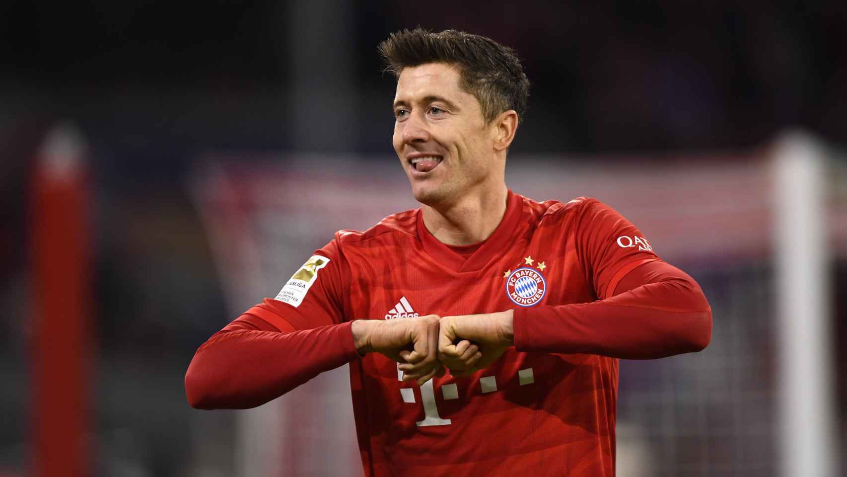 Robert Lewandowski celebra un gol con el Bayern / EFE