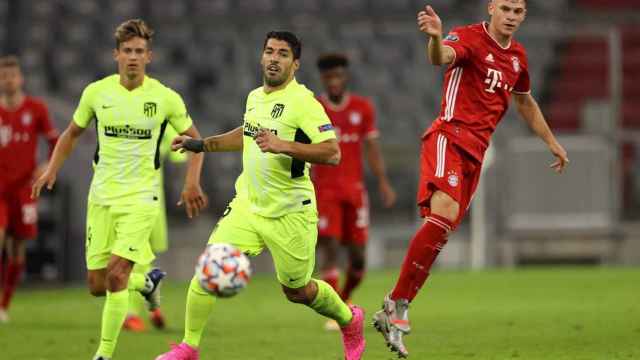 Luis Suárez con Joshua Kimmich / EFE