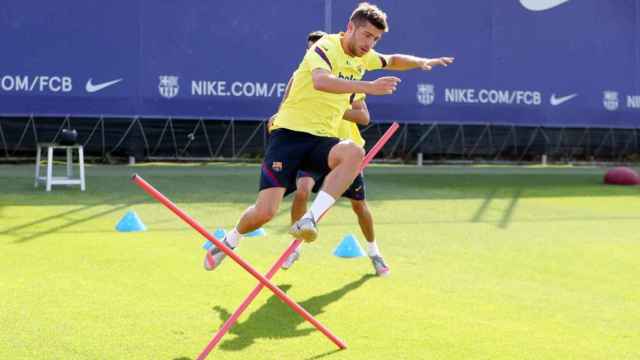 Sergi Roberto durante un entrenamiento /FCB