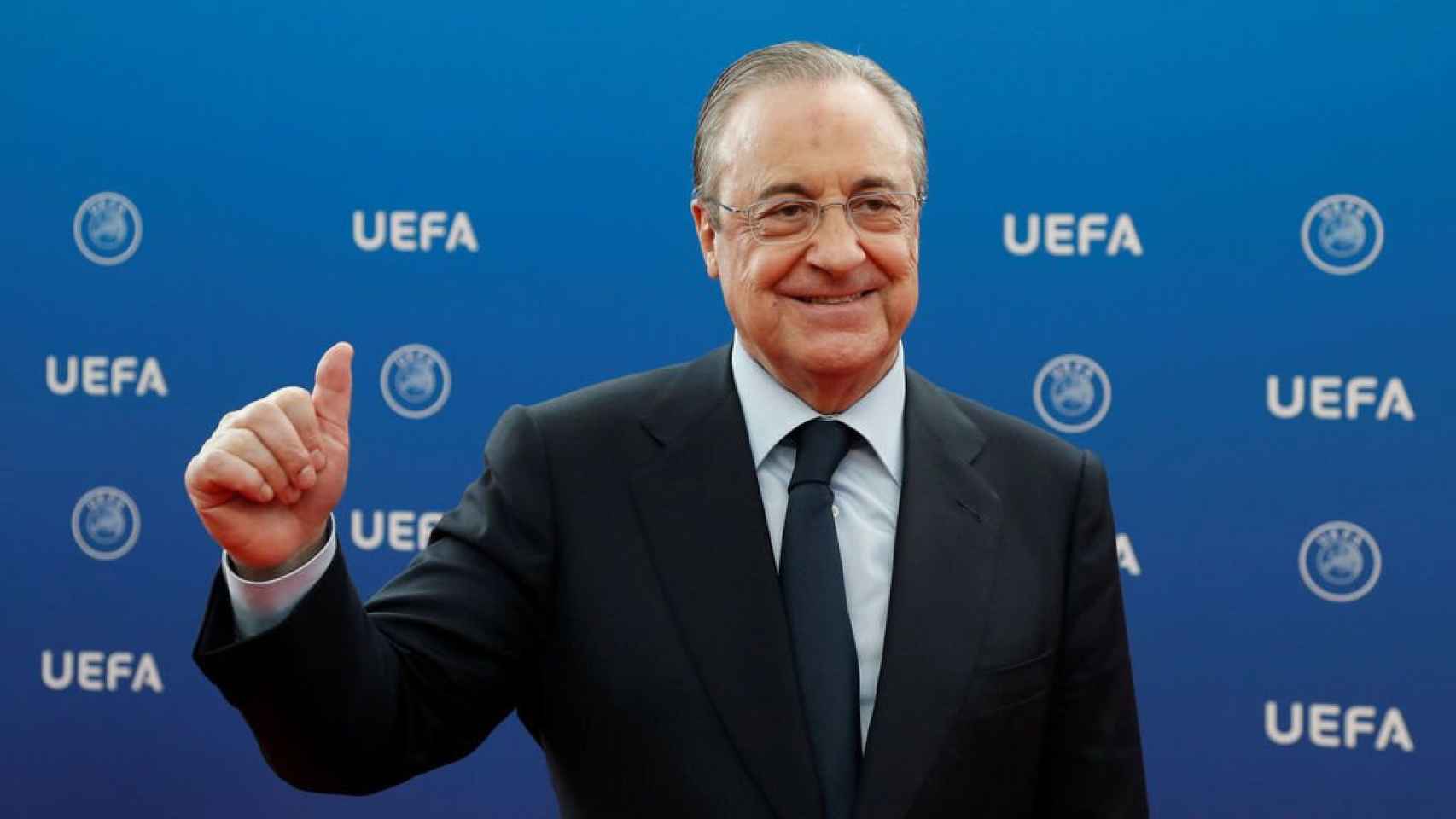 Florentino Pérez en un acto de la UEFA /REDES
