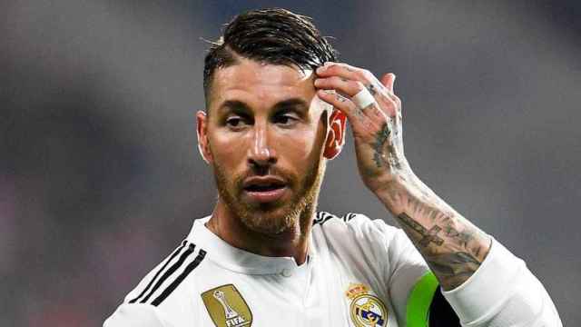 Sergio Ramos en un partido con el Real Madrid / EFE