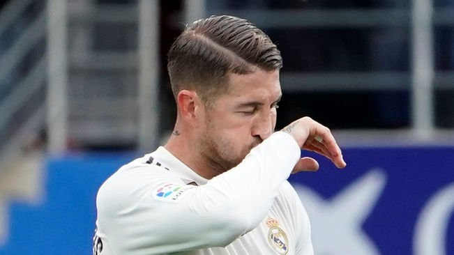 Sergio Ramos tras encajar un gol en Eibar / EFE
