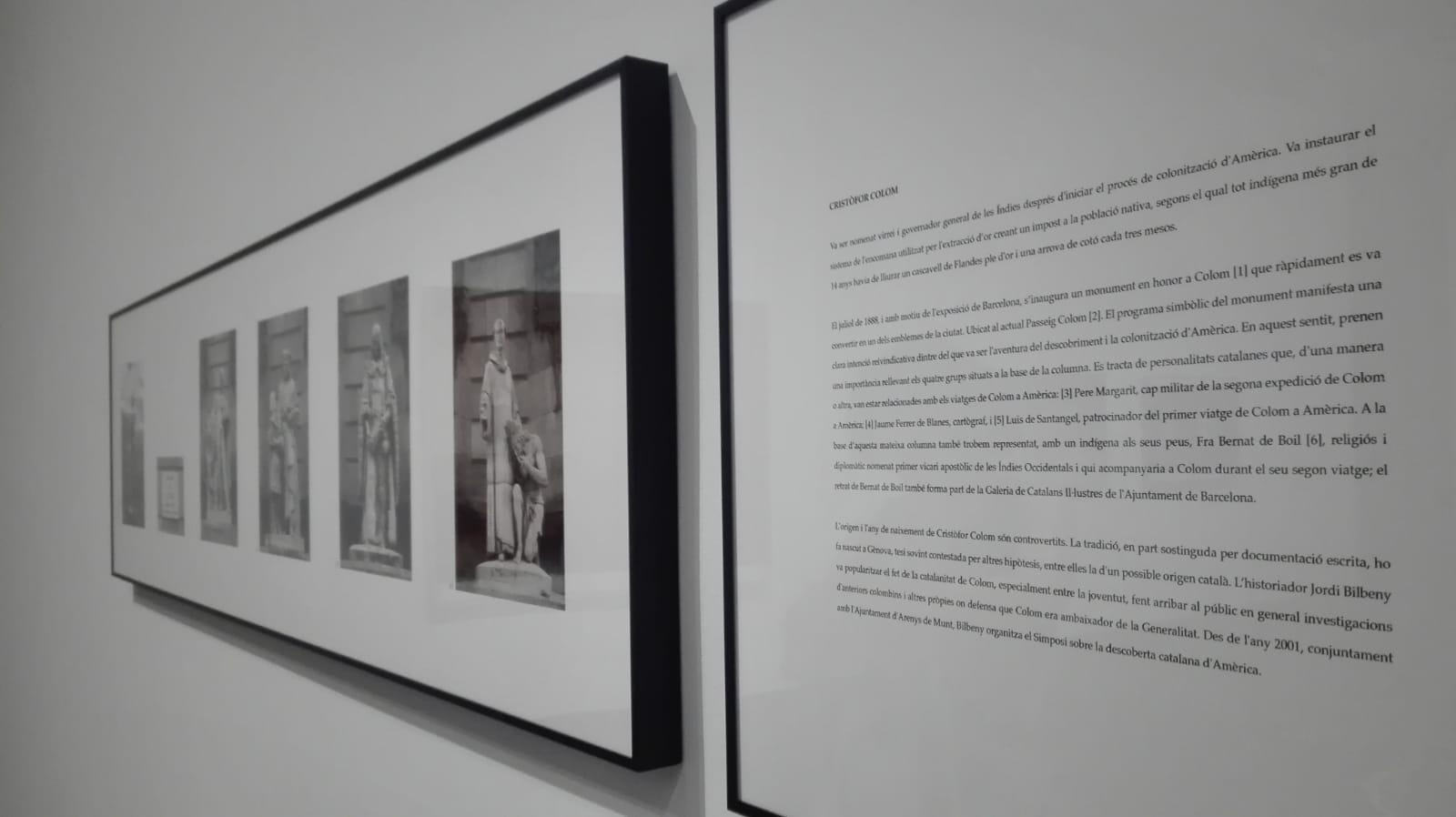 Texto y fotografías sobre Colón en la exposición del Macba / CG