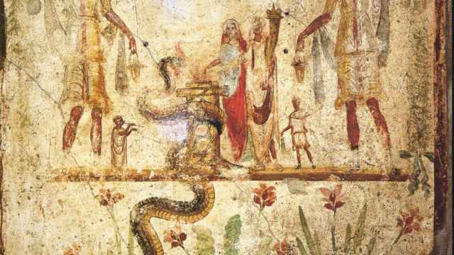 Fresco de la Casa de Iulius Polybius en Pompeya