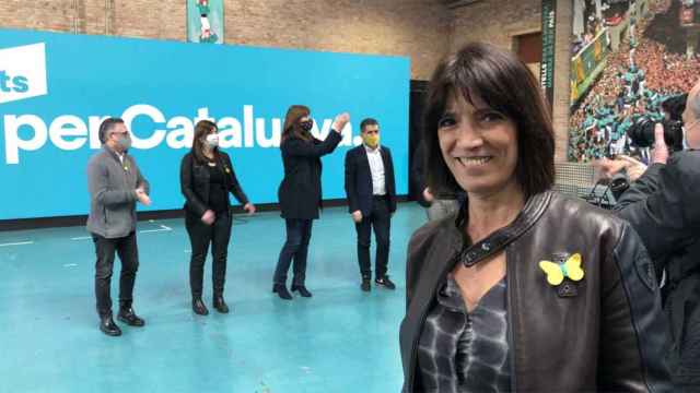 Pilar Calvo, en un acto de JxCat / @pilarcalvo13 (TWITTER)