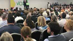 Extrema derecha: Una foto del acto de VOX celebrado este domingo en Barcelona