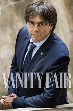 El presidente de la Generalitat, Carles Puigdemont, en 'Vanity Fair'