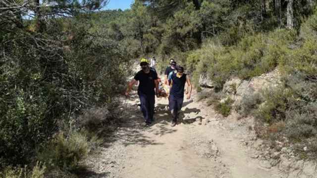 Uno de los rescates de montaña de Bomberos de la Generalitat ha sido en Febró (Tarragona) / BOMBERS