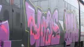Uno de los grafitis que se ven en los Rodalies de Renfe / EUROPA PRESS