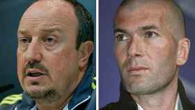 Rafa Benítez y Zinédine Zidane, pasado y futuro del banquillo del Real Madrid
