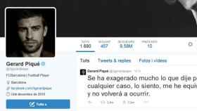 Perfil de Twitter de Gerard Piqué