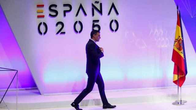 Pedro Sánchez en la presentación del Plan España 2050 / EFE / JUAN CARLOS HIDALGO