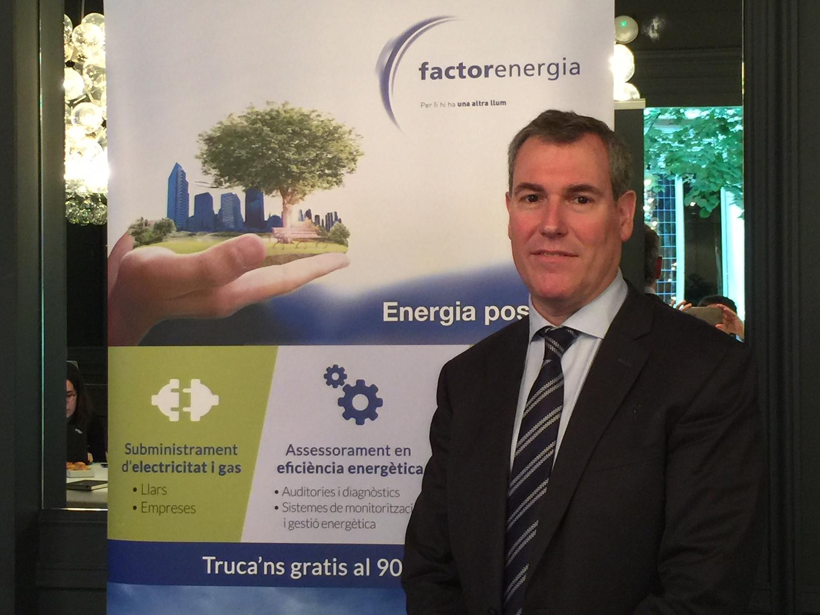 El consejero delegado de Factorenergia, Emilio Rousaud, en la presentación de resultados de la compañía /CG