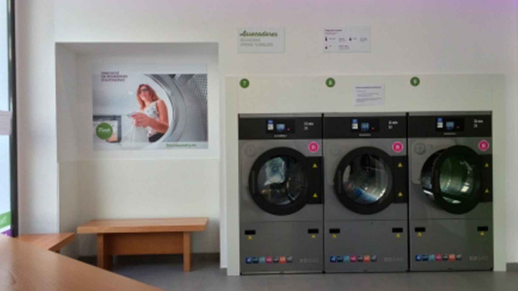 Imagen de la lavandería de Fresh Laundry ubicada en la calle de Sants / CG