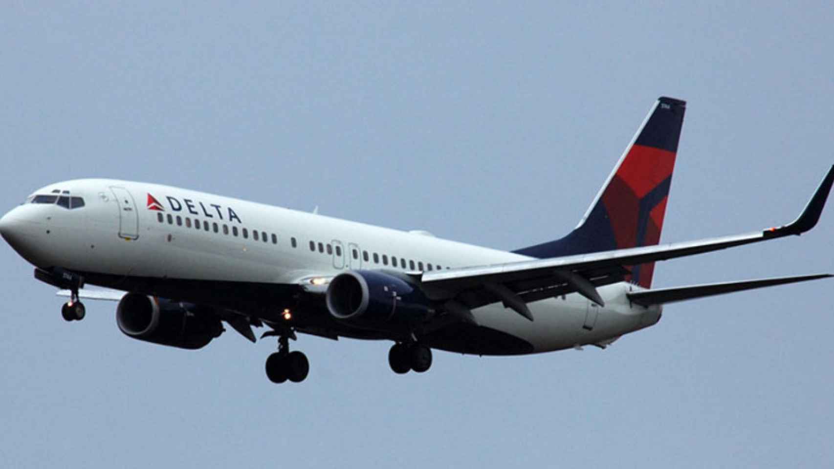 Imagen de un avión de Delta.
