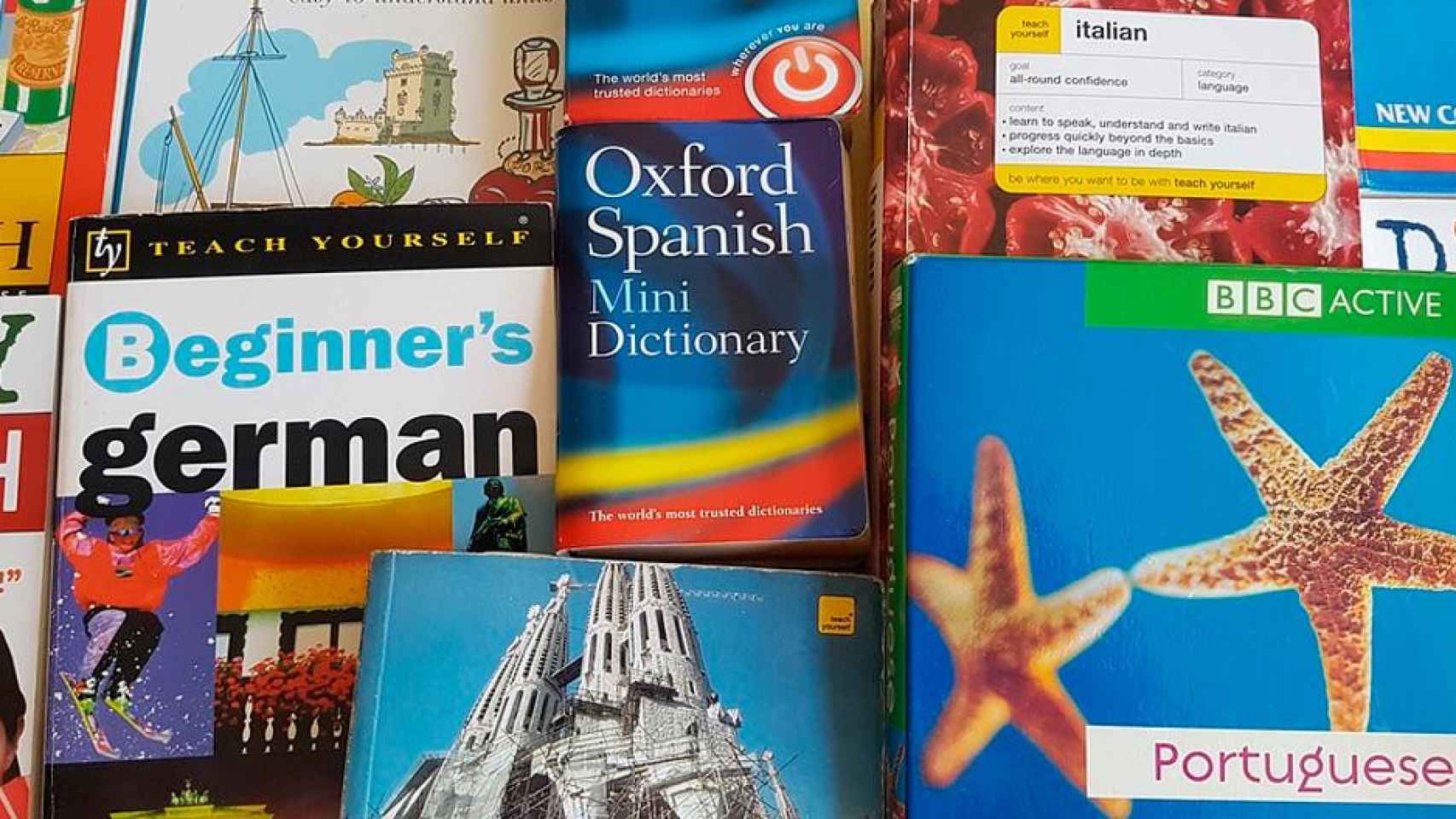 Guías y diccionarios en distintos idiomas