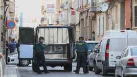 Momento en el que la Guardia Civil arrestó al hombre acusado de asesinato / EP
