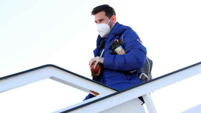 Leo Messi en un viaje con el Barça / FC Barcelona