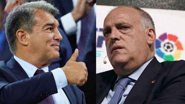 Joan Laporta y Javier Tebas mantienen una relación controvertida / CULEMANIA