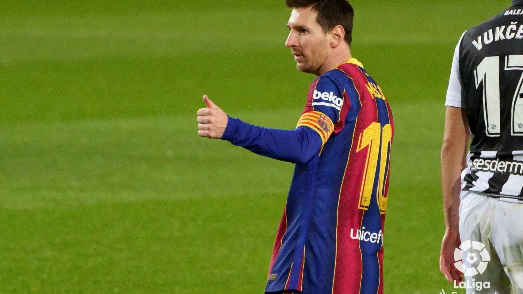 Messi marca ante el Levante / FC BARCELONA