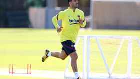 Luis Suárez, en un entrenamiento del Barça | FCB