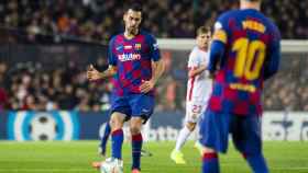 Sergio Busquets en una acción contra el Mallorca / FC Barcelona
