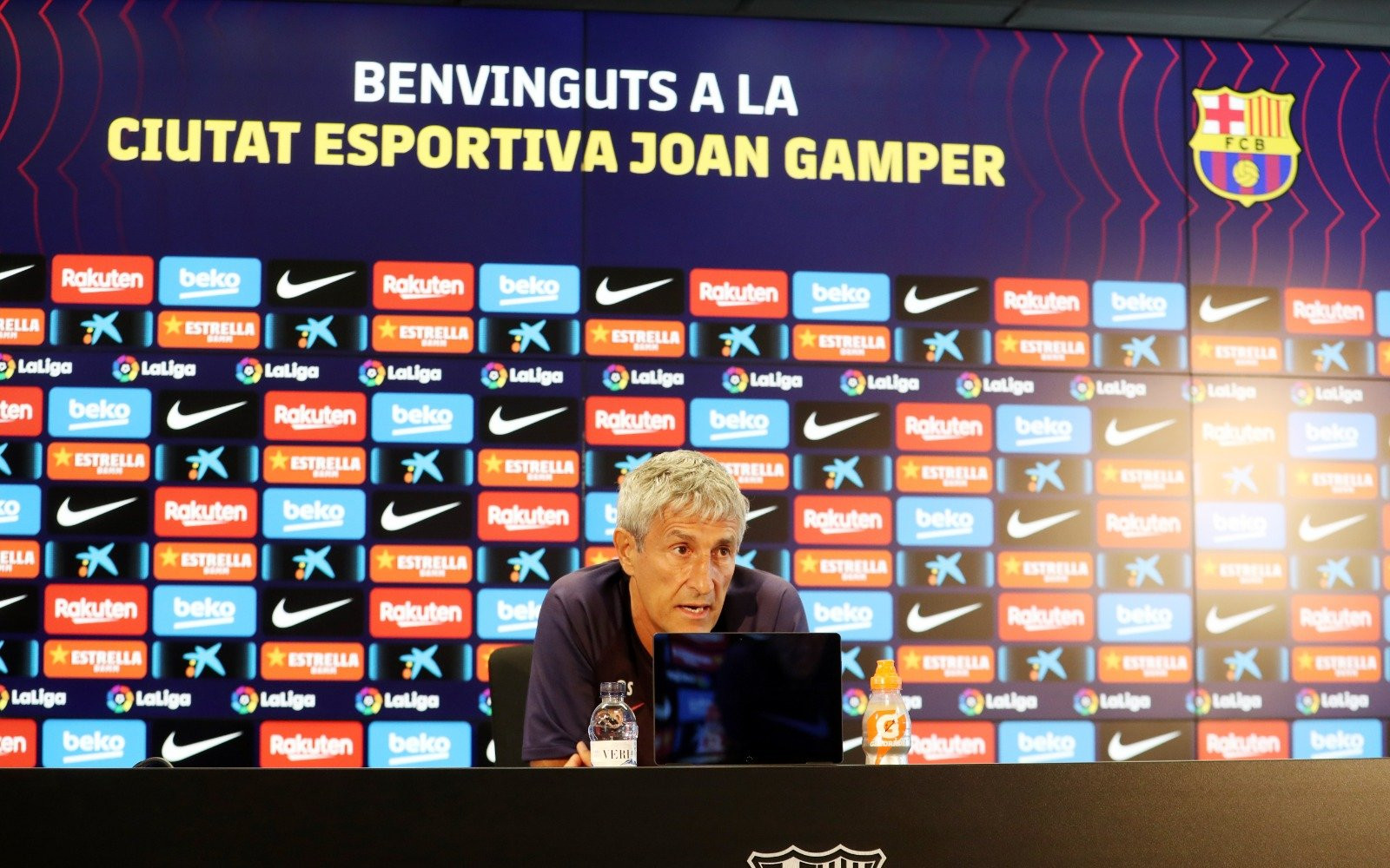 Quique Setién en rueda de prensa previa al Alavés / FC Barcelona