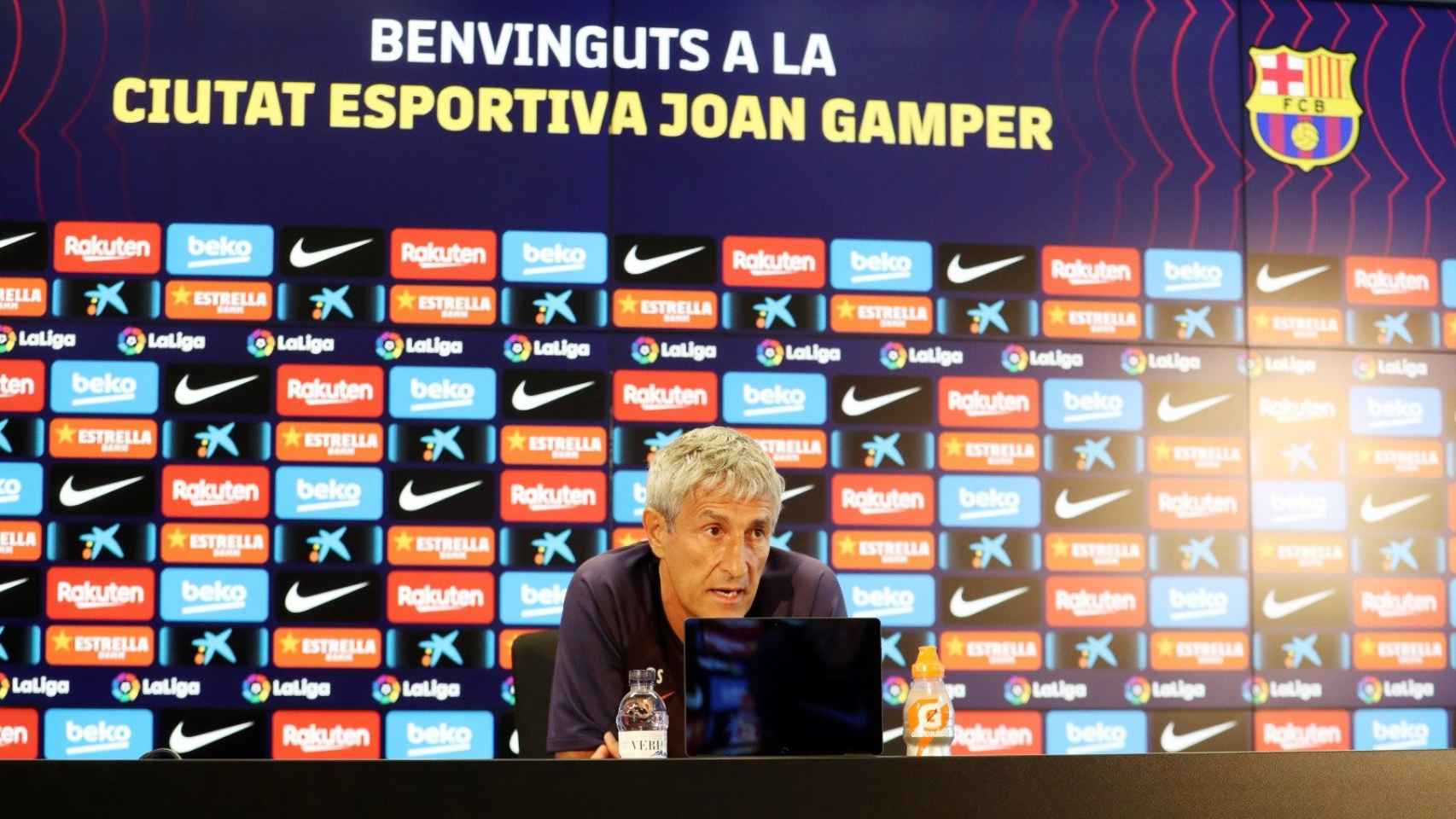 Quique Setién en rueda de prensa previa al Alavés / FC Barcelona