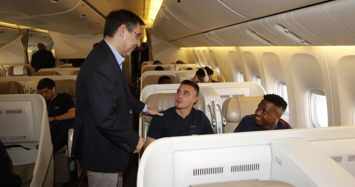 Bartomeu en el viaje del Barça a Arabia Saudí / FC Barcelona