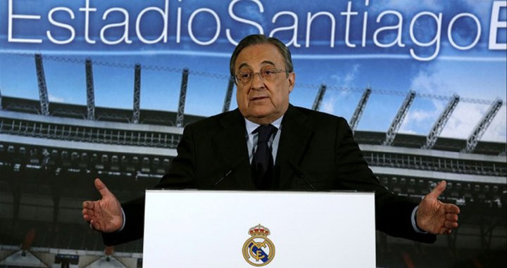 Florentino Pérez, en un acto del Real Madrid | EFE