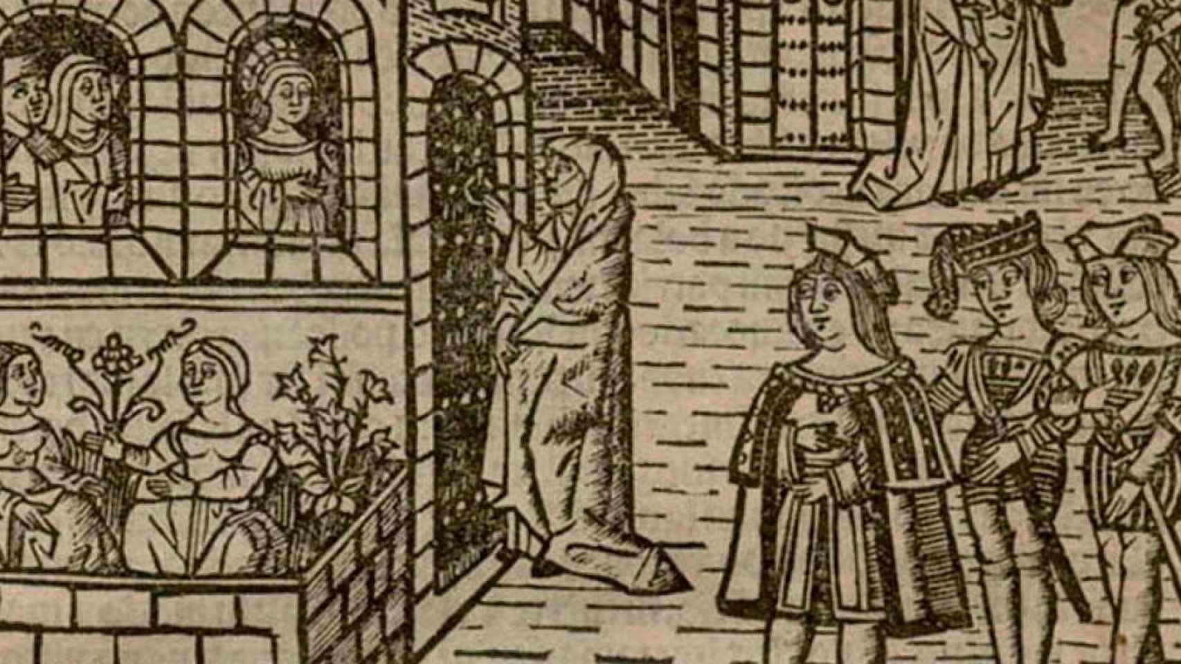 Grabado de la portada de la edición de 'Tragicomedia de Calisto y Melibea' de 1514, un clásico de la búsqueda del amor / WIKIPEDIA