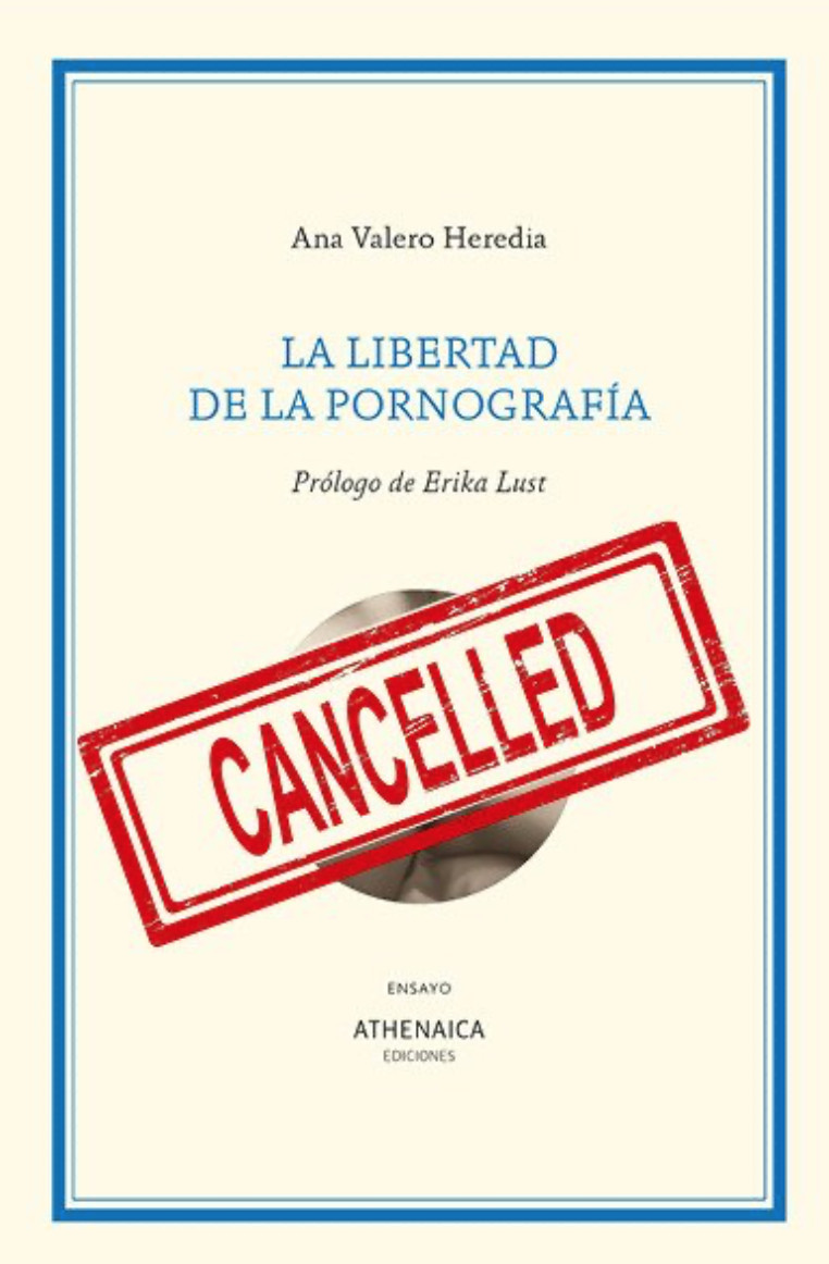 La cubierta de 'La libertad de la pornografía' ha sido censurada en Twitter, Instagram y Facebook / ATHENAICA