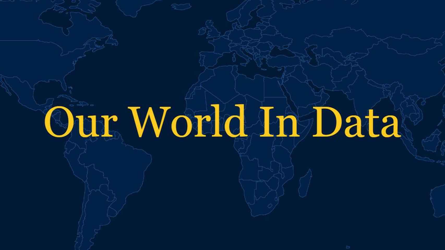 Logo de la plataforma 'Our world in data' / OWD