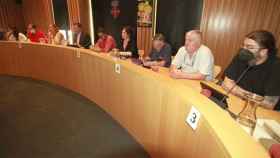 Concejales de ERC y comunes, que rompen su pacto de gobierno en Blanes / AJUNTAMENT DE BLANES