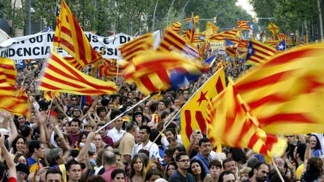 Manifestación a favor de la independencia de Cataluña / EFE
