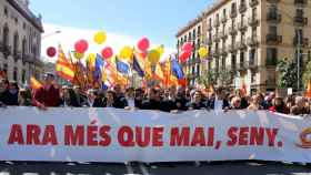 Imagen de una marcha de SCC en Barcelona en 2018 / EFE