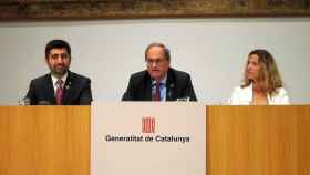 Jordi Puigneró y Quim Torra hablando de derechos digitales