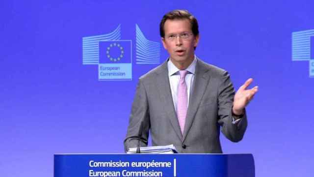 El portavoz segundo de la Comisión Europea, Alexander Winterstein, en una comparecencia anterior / CG
