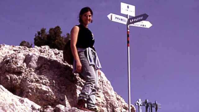 Helena durante una excursión de la UES en Prades / FAMILIA JUBANY