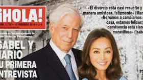 Una de las principales portadas de 'Hola' en lo que va de año, la primera entrevista de Isabel Preysler y Mario Vargas Llosa.
