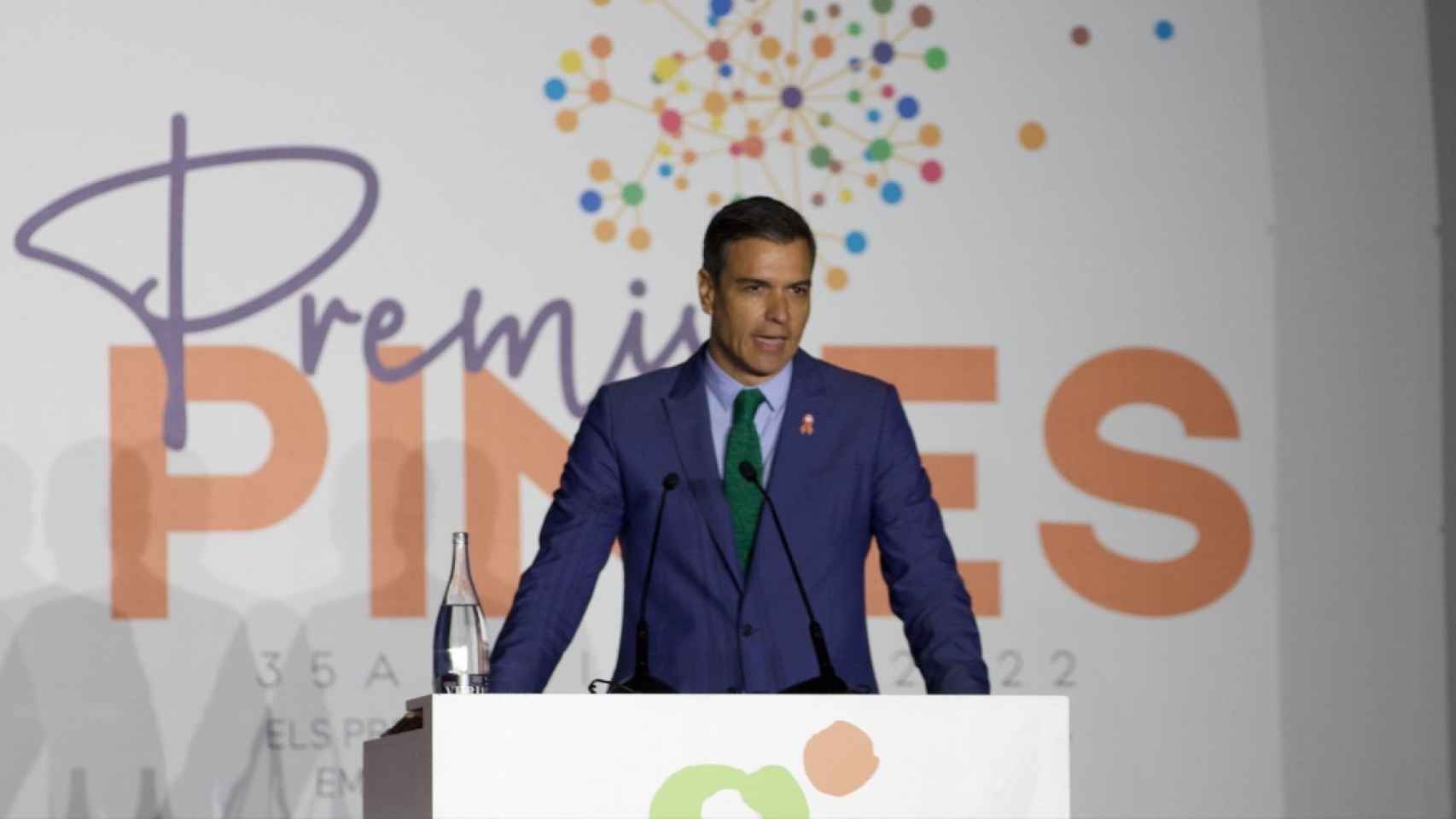 El presidente del Gobierno, Pedro Sánchez, interviene en los Premios Pymes 2022 / Gala Espín (Crónica Global)