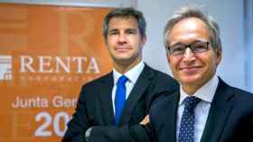 Luis Hernández de Cabanyes (d) y David Vila (i), presidente y CEO de Renta Corporación / EFE