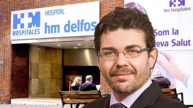 Alejandro Abarca Cidón, consejero delegado de HM Hospitales junto al Hospital HM Delfos de Barcelona / CG