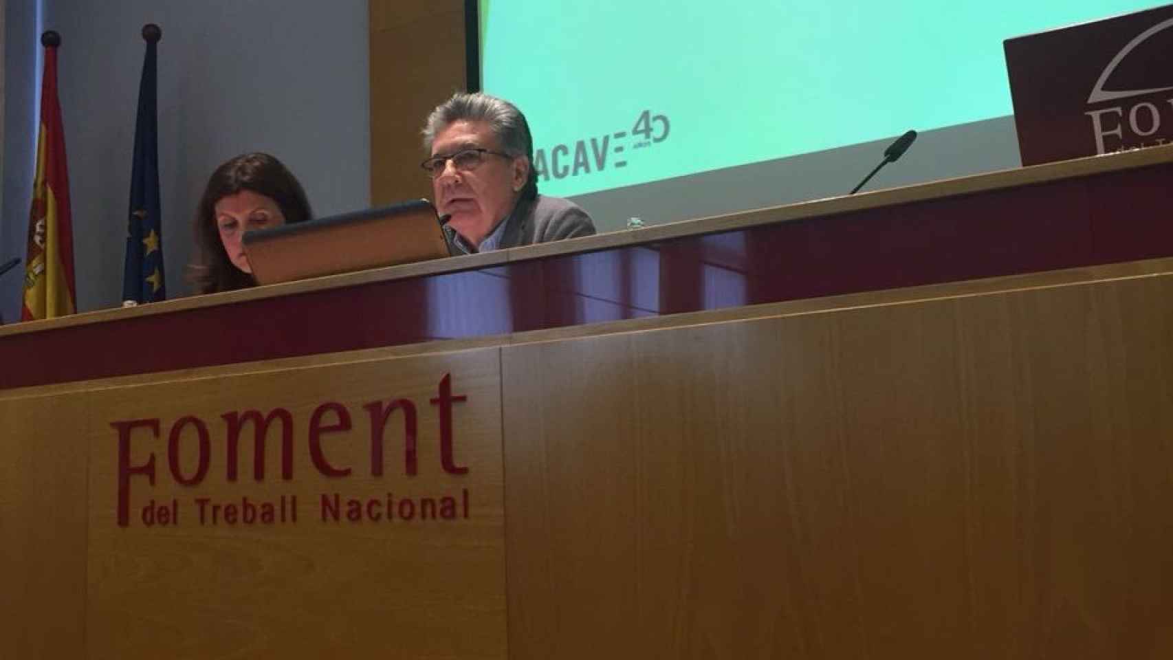 Martí Sarrate durante la asamblea de ACAVE 2018